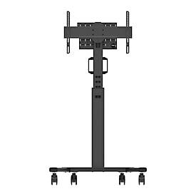 Mobiler Monitorständer Neomounts by Newstar FL50S-825BL1 MOVE Up, für 1 Display bis 75'/70 kg, höhenverstellbar, Kabelkanal, Hardwarefach, schwarz