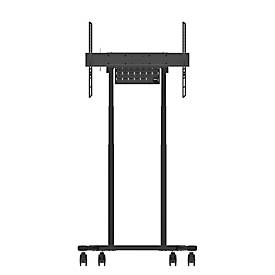 Mobiler Monitorständer Neomounts by Newstar FL55-875BL1 MOVE Lift, für 1 Display bis 100"/110 kg, höhenverstellbar, Kabelkanal, Hardwarefach, schwarz