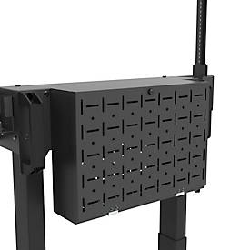 Mobiler Monitorständer Neomounts by Newstar FL55-875BL1 MOVE Lift, für 1 Display bis 100"/110 kg, höhenverstellbar, Kabelkanal, Hardwarefach, schwarz