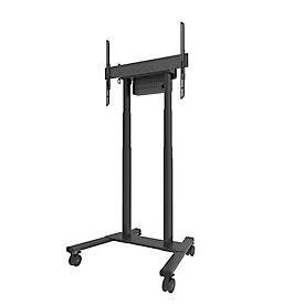 Mobiler Monitorständer Neomounts by Newstar FL55-875BL1 MOVE Lift, für 1 Display bis 100"/110 kg, höhenverstellbar, Kabelkanal, Hardwarefach, schwarz
