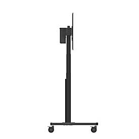 Mobiler Monitorständer Neomounts by Newstar FL55-875BL1 MOVE Lift, für 1 Display bis 100"/110 kg, höhenverstellbar, Kabelkanal, Hardwarefach, schwarz