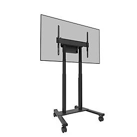 Mobiler Monitorständer Neomounts by Newstar FL55-875BL1 MOVE Lift, für 1 Display bis 100"/110 kg, höhenverstellbar, Kabelkanal, Hardwarefach, schwarz