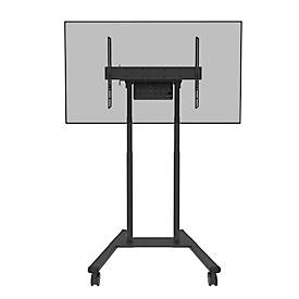 Mobiler Monitorständer Neomounts by Newstar FL55-875BL1 MOVE Lift, für 1 Display bis 100"/110 kg, höhenverstellbar, Kabelkanal, Hardwarefach, schwarz