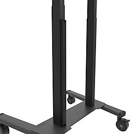 Mobiler Monitorständer Neomounts by Newstar FL55-875BL1 MOVE Lift, für 1 Display bis 100"/110 kg, höhenverstellbar, Kabelkanal, Hardwarefach, schwarz
