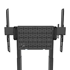 Mobiler Monitorständer Neomounts by Newstar FL55-875BL1 MOVE Lift, für 1 Display bis 100"/110 kg, höhenverstellbar, Kabelkanal, Hardwarefach, schwarz