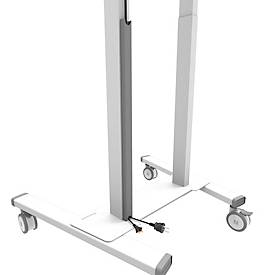 Mobiler Monitorständer Neomounts by Newstar FL55-875WH1 MOVE Lift, für 1 Display bis 100'/110 kg, höhenverstellbar, Kabelkanal, Hardwarefach, weiß