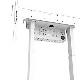 Mobiler Monitorständer Neomounts by Newstar FL55-875WH1 MOVE Lift, für 1 Display bis 100'/110 kg, höhenverstellbar, Kabelkanal, Hardwarefach, weiß