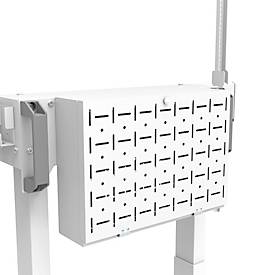 Mobiler Monitorständer Neomounts by Newstar FL55-875WH1 MOVE Lift, für 1 Display bis 100'/110 kg, höhenverstellbar, Kabelkanal, Hardwarefach, weiß