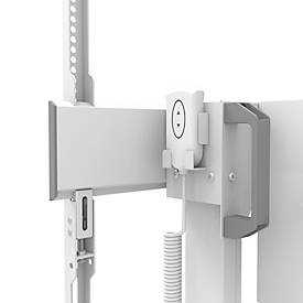 Mobiler Monitorständer Neomounts by Newstar FL55-875WH1 MOVE Lift, für 1 Display bis 100'/110 kg, höhenverstellbar, Kabelkanal, Hardwarefach, weiß