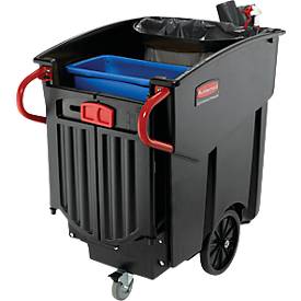 Mobiler Sammelbehälter Rubbermaid Mega BRUTE®, 454 l, B 698 mm, schwarz