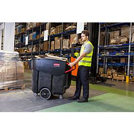 Mobiler Sammelbehälter Rubbermaid Mega BRUTE®, 454 l, B 698 mm, schwarz