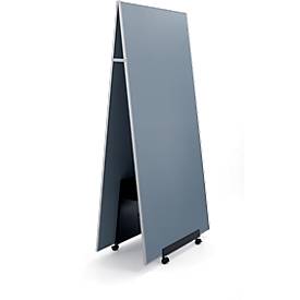 Image of Mobiler Tafelständer Sigel Business, für 1-2 Boards, Ablageschale, B 520 x T 600 x H 580 mm, schwarz