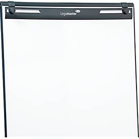 Mobiles Flipchart Legamaster Sketch Easy, magnetische Tafel, Rundfuß, inkl. Abschlageschale, B 680 x H 1050 mm, schwarz-weiß