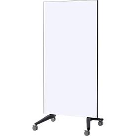 Mobiles Glasboard Legamaster, weiß, magnethaftend, doppelseitig nutzbar, B 900 x H 1750 mm