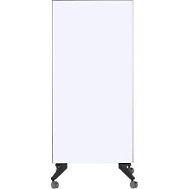 Mobiles Glasboard Legamaster, weiß, magnethaftend, doppelseitig nutzbar, B 900 x H 1750 mm
