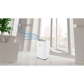 Mobiles Klimagerät FRESCO 140, 2-in-1, bis 4 kW Kühlleistung, max. 400 m³/h, bis 55 m², Entfeuchtung bis 36 l/Tag, WiFi, Timerfunktion, weiß