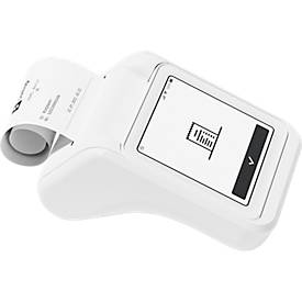 Mobiles SumUp Solo Kartenterminal mit integriertem Thermodrucker und All-in-One-Funktion zur Zahlung, Belegausgabe und Rückerstattung