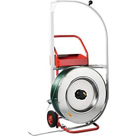 Mobiles Umreifungsgerät Palstrap Comfort, für Bänder aus PP & PET, mit Durchschiebehilfe, Stahlrohr