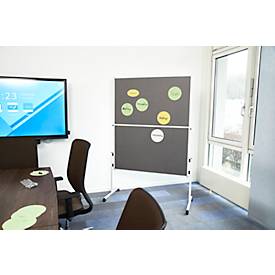 Moderationswand Legamaster ECONOMY, Filz - klappbar, grau