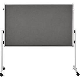 Moderationswand Legamaster ECONOMY, Filz - klappbar, grau