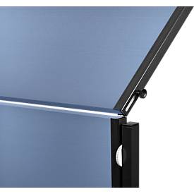 Moderationswand Legamaster PREMIUM PLUS klappbar, Textil, blaugrau