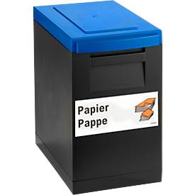 Modul-Sammelbox WSB schwarz, Deckel blau