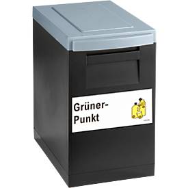 Modul-Sammelbox WSB schwarz, Deckel dunkelgrau