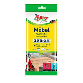Möbel-Feuchttücher POLIBOY, FSC-zertifiziert, antistatisch, streifenfrei, 24 Stück