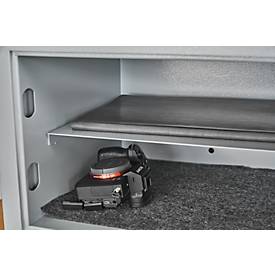 Möbeltresor Format Atlanta, 23 l, Türanschlag rechts, Doppelbartschloss, 2 Schlüssel, B 420 x T 380 x H 300 mm, lichtgrau RAL 7035