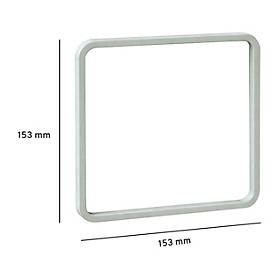 moedel Abdeckrahmen für Türschild MAXI, zum Aufklipsen, B 153 x H 153 mm, grau, 3 Stück
