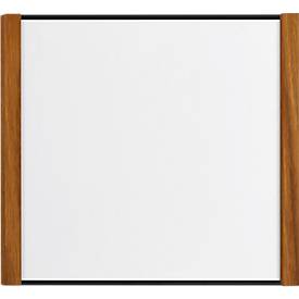 Moedel Leit- und Orientierungssysteme moedel deurlabel LMH, aluminium en houten frame, houtsoort naar keuze, polyester afdekking, zelfklevende montage, B 159,5 x H 150,5 mm, zwart/eiken