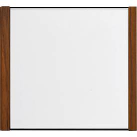 Moedel Leit- und Orientierungssysteme moedel deurlabel LMH, aluminium en houten frame, houtsoort naar keuze, polyester afdekking, zelfklevende montage, B 159,5 x H 150,5 mm, zwart/walnoot