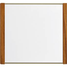 moedel Türschild LMH, Aluminium- und Holzrahmen, Holzart wählbar, Polyester-Abdeckung, Klebemontage, B 159,5 x H 150,5 mm, bronze/Eiche
