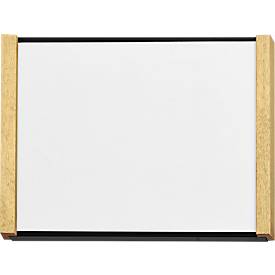 moedel Türschild LMH, DIN A6, individuell beschriftbar, Polyester-Abdeckung, Klebemontage, B 159,5 x H 105,5 mm, Aluminium, schwarz/Ahorn