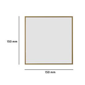 moedel Türschild Madrid, Aluminiumrahmen, individuell beschriftbar, Polyester-Abdeckung, Klebemontage, B 150 x H 150 mm, bronze