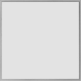 moedel Türschild Madrid, Aluminiumrahmen, individuell beschriftbar, Polyester-Abdeckung, Klebemontage, B 150 x H 150 mm, silber