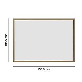moedel Türschild Madrid, DIN A6, Querformat, Aluminiumrahmen, Polyesterabdeckung, Klebemontage, B 150,5 x H 105,5 mm, bronze