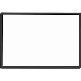 moedel Türschild Madrid, DIN A6, Querformat, Aluminiumrahmen, Polyesterabdeckung, Klebemontage, B 150,5 x H 105,5 mm, schwarz