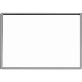 moedel Türschild Madrid, DIN A6, Querformat, Aluminiumrahmen, Polyesterabdeckung, Klebemontage, B 150,5 x H 105,5 mm, silber