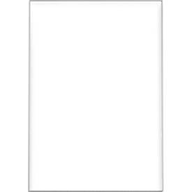 moedel Türschild Madrid Silver Line, Aluminiumrahmen, nicht reflektierende Acrylglasscheibe, Schiebeführung, Schraub-/Klebemontage, alusilber, B 209,5 x H 296,5 mm