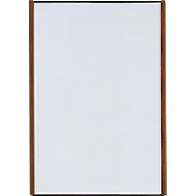 moedel Wandschild LMH, DIN A3, Hochformat, Holz- und Aluminiumrahmen, Klebe- oder Schraubmontage, B 308,5 x H 422,5 mm, schwarz/Nussbaum