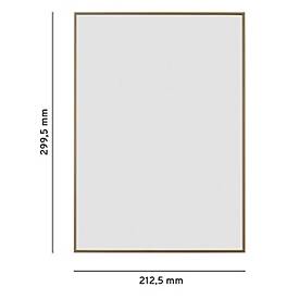 moedel Wandschild Madrid, DIN A4, Hochformat, Bronze eloxiert, Klebe- oder Schraubmontage, B 212,5 x H 299,5 mm, mit Einleger, bronze