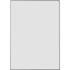 moedel Wandschild Madrid, DIN A4, Hochformat, eloxiert, Klebe- oder Schraubmontage, B 212,5 x H 299,5 mm, mit Einleger, silber