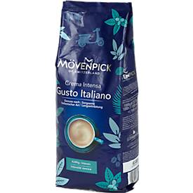 Mövenpick Kaffee Caffè Crema Gusto Italiano, Intensität 5/5, für Kaffee-Vollautomaten, ganze Bohnen, 1 kg