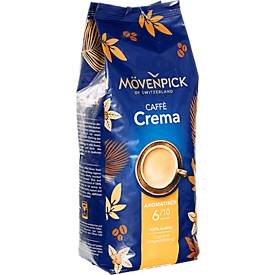 Mövenpick Kaffee Caffè Crema, Intensität 6/10, für Kaffee-Vollautomaten, ganze Bohnen, 1 kg