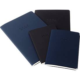 Monats-Kalenderheft Sigel Conceptum 2026 C2685, A6, 64 Seiten, 1 Jahr, 2 Seiten für je 1 Monat, PEFC®-Papier/Kunststoff, schwarz