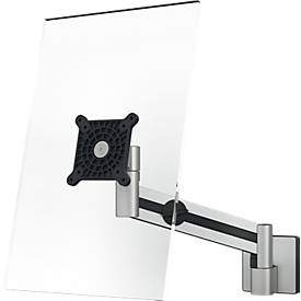 Monitor-Wandhalterung Durable, mit Arm, für 1 Display 21-27“, bis 8 kg, VESA, dreh- & neigbar, metallic silber