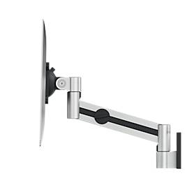Monitor-Wandhalterung Durable, mit Arm, für 1 Display 21-27“, bis 8 kg, VESA, dreh- & neigbar, metallic silber