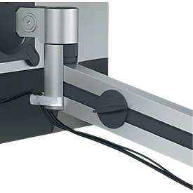 Monitor-Wandhalterung Durable, mit Arm, für 1 Display 21-27“, bis 8 kg, VESA, dreh- & neigbar, metallic silber