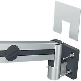Monitor-Wandhalterung Durable, mit Arm, für 1 Display 21-27“, bis 8 kg, VESA, dreh- & neigbar, metallic silber